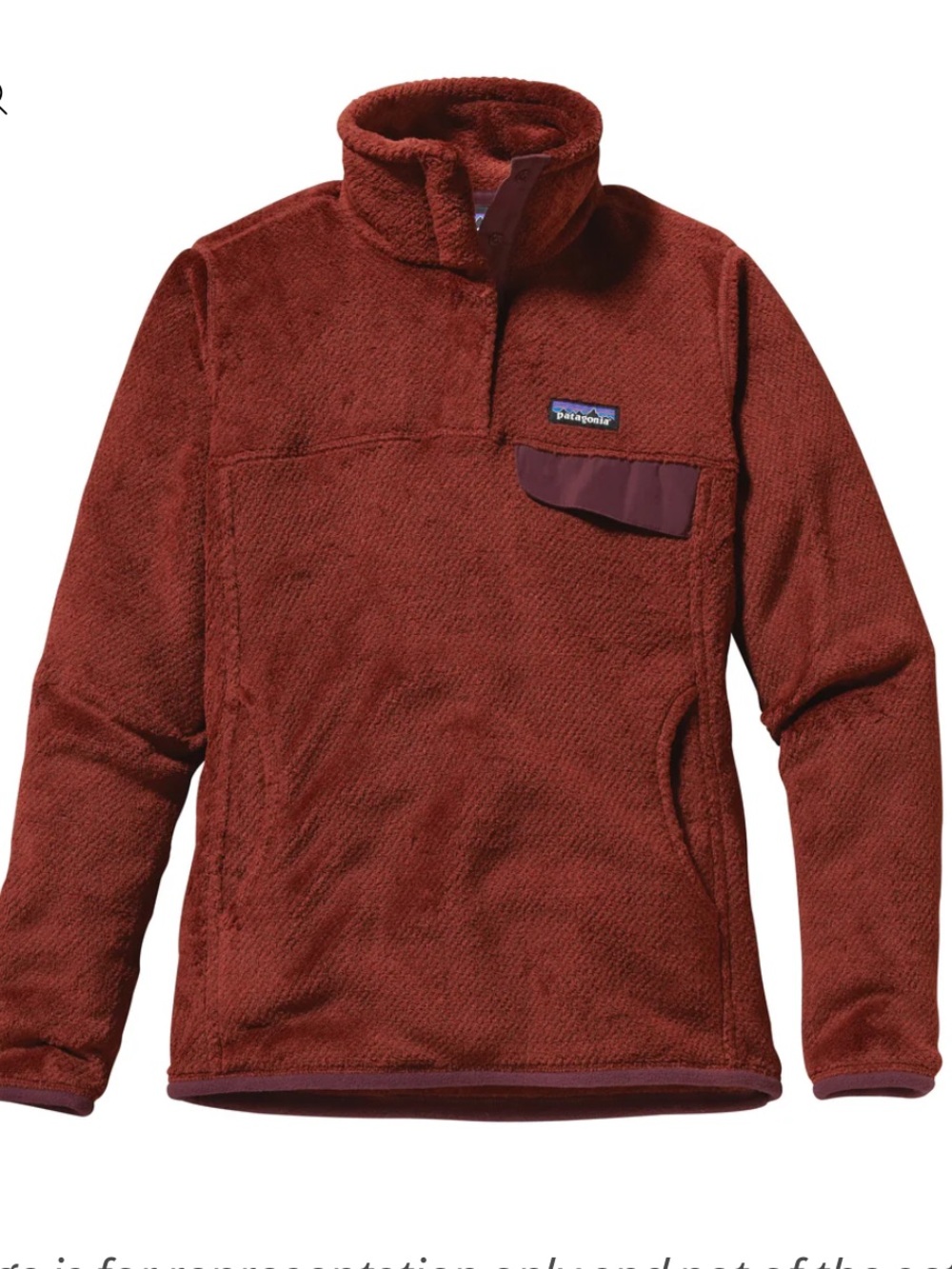 Patagonia W’s Re-Tool Snap-T Pullover.  Rusted Iron - Dark Currant. Size S. EUC
